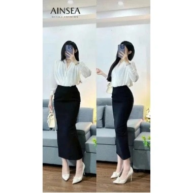 Chân Váy Bút Chì Dáng Dài Đẳng Cấp Thời Trang Công Sở AINSEA Giá 230k