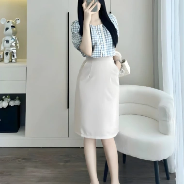 Chân Váy Bút Chì Dáng Xuông Ngắn Qua Gối 60cm OXATYL V761 – Giá 195k Giảm Sốc 3 Chân Váy Bút Chì Dáng Xuông Ngắn Qua Gối 60cm OXATYL V761 – Giá 195k Giảm Sốc 3