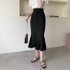 Chân Váy Bút Chì Đuôi Cá Dài 80cm Cạp Đính Cúc - Giá Ưu Đãi 176k