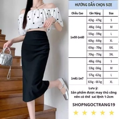 Chân Váy Bút Chì Gấp Ly 2 Lớp Phần Eo Che Khuyết Điểm Bụng Phù Hợp Đi Làm SHOPNGOCTRANG19 6