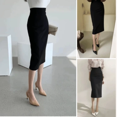 Chân váy bút chì GYOM dài công sở phong cách Hàn Quốc Nhiều màu CV042 giảm 179k