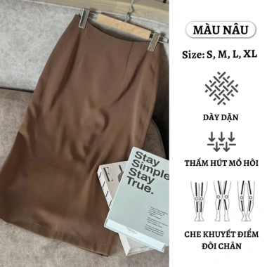 Chân váy bút chì GYOM dài công sở phong cách Hàn Quốc Nhiều màu CV042 giảm 179k