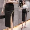 Chân Váy Bút Chì Lưng Cao Đen - Thời Trang Công Sở Hàn Quốc Nữ, Giảm 252.450₫