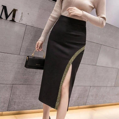Chân Váy Bút Chì Lưng Cao Đen - Thời Trang Công Sở Hàn Quốc Nữ, Giảm 252.450₫ 7