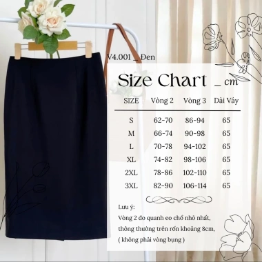 Chân váy bút chì lưng liền xẻ sau kiểu công sở – Giá chỉ 150k giảm mạnh