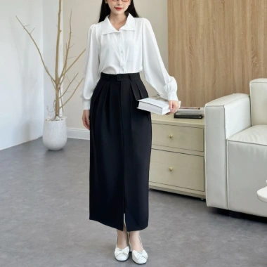 Chân váy bút chì Mely Fashion công sở, cạp cao xẻ tà, tôn dáng che bụng, giá 139k 10