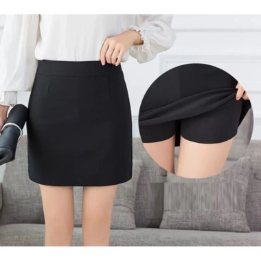 Chân Váy Bút Chì Ngắn 40cm Chất Umi Co Giãn và Lót Quần Bảo Hộ - Giá 139k