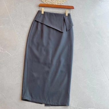 Chân váy bút chì NH39 dài, tà chéo, vải mềm mát ChenDesign 320k