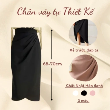 Chân Váy Bút Chì Nhún Eo 70cm - Thời Trang Công Sở Sang Trọng, Giá 159k