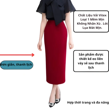Chân Váy Bút Chì Nữ Thời Trang Công Sở Vải Cao Cấp Dáng Ôm Vừa Giá 145k 3 Chân Váy Bút Chì Nữ Thời Trang Công Sở Vải Cao Cấp Dáng Ôm Vừa Giá 145k 3