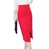 CHÂN VÁY BÚT CHÌ SẺ ĐÁP TRƯỚC, KHÓA KÉO ĐA MÀU CC65 - Giá chỉ 154.000₫ 3