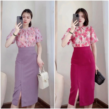 Chân Váy Bút Chì Sẻ Trước 2 Lớp Túi Cơi Thiết Kế Độc Đáo Giá 160.000 VNĐ