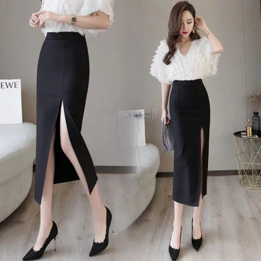 Chân Váy Bút Chì Sẻ Trước 80cm Cạp Khóa Giá chỉ 177.540 VND Shopngoctrang19