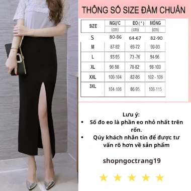 Chân Váy Bút Chì Sẻ Trước 80cm Cạp Khóa Giá chỉ 177.540 VND Shopngoctrang19