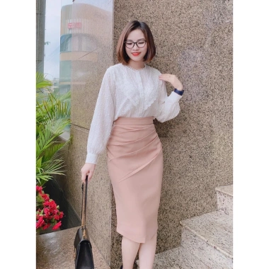 Chân váy bút chì SUSUCLOTHING Vitex xẻ sau công sở, xếp li sườn, dài 68cm - 183.600₫ 6 Chân váy bút chì SUSUCLOTHING Vitex xẻ sau công sở, xếp li sườn, dài 68cm - 183.600₫ 6