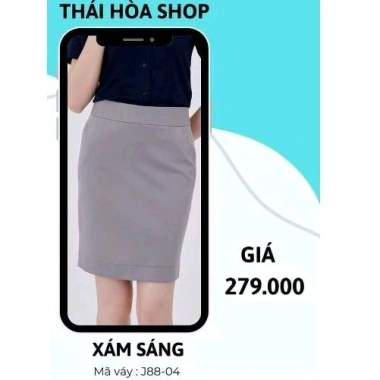 Chân váy bút chì Thái Hòa 6 màu có sẵn - Giá ưu đãi 195.000, giảm từ 253.500 2