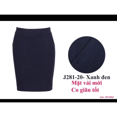 Chân váy bút chì Thái Hòa vải co giãn màu đen-xanh đen - Giảm giá chỉ 235k 3