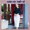 Chân váy bút chì trắng 2 lớp xẻ sau size M8 - Giá chỉ 185.000đ, giảm tới 23%