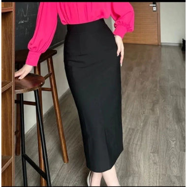 Chân Váy Bút Chì Umi Hàn Co Giãn Sẻ Sau Dài 90cm - Túi Thật, Giá ưu đãi 155k 10