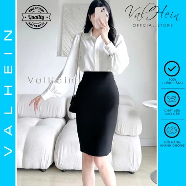 Chân Váy Bút Chì Valhein Dài Đầu Gối - Vải Co Giãn, Khóa Lệ Sau, Giá Ưu Đãi 250k