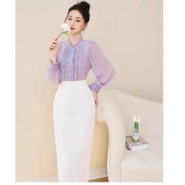 Chân Váy Bút Chì Xẻ Sau 2 Lớp Lót Full Màu Dài 70cm - Giá Sale 149.900 VND 7