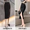 Chân váy bút chì xẻ trước 70cm xẻ tà dài vải mềm mát CV035 giá 180.000 VND 6