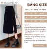 Chân váy bút chì xẻ trước NhunFashion Midi dài dáng suông cá tính sang trọng 139k 3