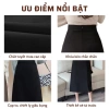 Chân váy bút chì xẻ trước NhunFashion Midi dài dáng suông cá tính sang trọng 139k 5