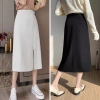 Chân váy bút chì xẻ trước NhunFashion Midi dài dáng suông cá tính sang trọng 139k 6