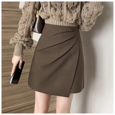 Chân váy chữ A cạp cao hack dáng công sở 2 lớp xếp ly chất tuyết mưa CV24 Giá 158.000đ