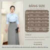 Chân Váy Chữ A Công Sở Dáng Dài 2 Biên Cao Cấp Lớp Lót Ép Mùng - Mã CV92 6