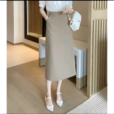 Chân Váy Chữ A Dài 80cm 2 Túi Chéo Vải Vitex Thời Trang Công Sở Nữ Giá 169k 3