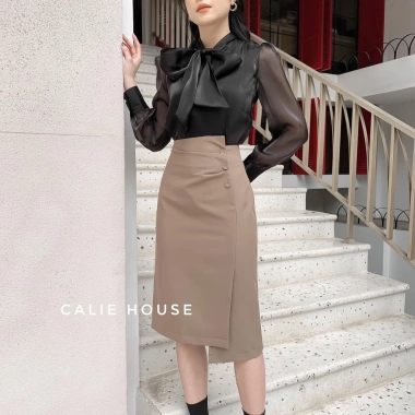 Chân váy công sở Bảo Khánh - Bút chì, rút cúc, bọc cao cấp, chỉ 178.000₫