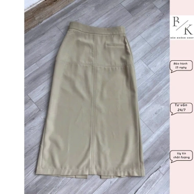 Chân váy công sở bút chì A mí ly gân giữa 345 - Giá chỉ 189.000₫ giảm tới 21% 4