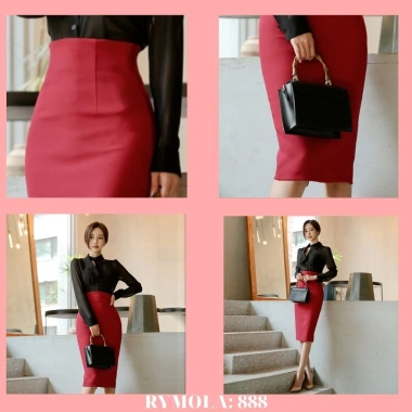 Chân Váy Công Sở Bút Chì Dài Gối Đỏ Lưng Cao Xẻ Sau Kiểu Hàn Quốc Vintage Cá Tính 240k 4 Chân Váy Công Sở Bút Chì Dài Gối Đỏ Lưng Cao Xẻ Sau Kiểu Hàn Quốc Vintage Cá Tính 240k 4