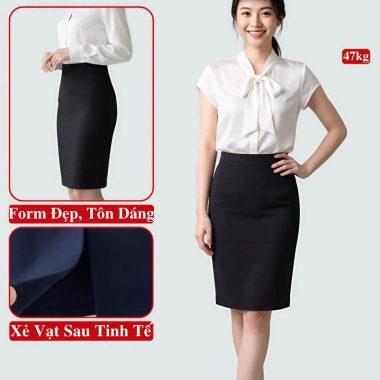 Chân Váy Công Sở Bút Chì Dáng Dài Madela Cạp Cao Ôm Vải Umi Hàn Giá 213.000₫