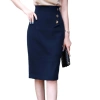 Chân váy công sở bút chì lưng cao 60cm phối nút trẻ trung thanh lịch, chỉ 179,000₫