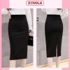 Chân Váy Công Sở Bút Chì MOLA Gối Đen Lưng Cao Xẻ Sau Kiểu Hàn Quốc Cá Tính - 239.999₫ 8