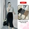 Chân váy công sở cao cấp vải Oxatyl V045 - Sẻ tà trước, giá ưu đãi 275.000đ 3