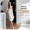 Chân váy công sở cao cấp vải Oxatyl V045 - Sẻ tà trước, giá ưu đãi 275.000đ 4