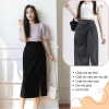 Chân váy công sở cao cấp vải Oxatyl V045 - Sẻ tà trước, giá ưu đãi 275.000đ 8