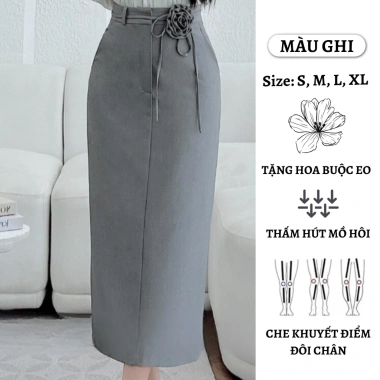 Chân váy công sở dài 80cm vải Vitex CV009 - Tặng hoa, giá ưu đãi 185.000₫ 8 Chân váy công sở dài 80cm vải Vitex CV009 - Tặng hoa, giá ưu đãi 185.000₫ 8