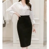 Chân Váy Công Sở Dáng Bút Chì Bigsize – Dài Qua Gối Lưng, Xẻ Tà Sau, Thanh Lịch 175k 10
