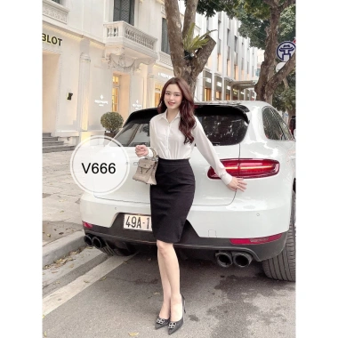 Chân Váy Công Sở Dáng Bút Chì Có Túi Ngắn Ôm Body Dài 53cm Giá 149.500đ