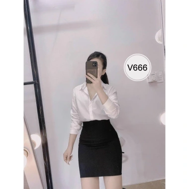 Chân Váy Công Sở Dáng Bút Chì Ngắn Ôm Có Túi Body Dài 45cm - Giá Ưu Đãi 116k 6