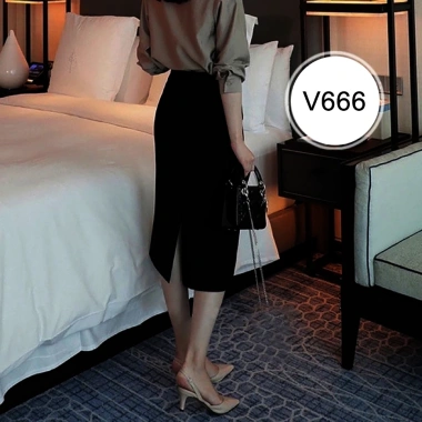 Chân Váy Công Sở Dáng Bút Chì Ôm Body Dài 73cm Có Túi Giá Giảm 116k