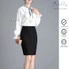 Chân váy công sở Irelia 4 chiều bút chín ngắn xẻ sau, chất liệu umi cao cấp co giãn, giá 235k 3