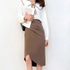Chân váy công sở lưng cao bút chì xếp ly vải tuyết mưa tôn dáng CV12 - Siêu tôn, giá 148.999₫ 3