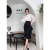Chân váy công sở midi bigsize bút chì cách điệu vạt bèo - Giá ưu đãi 159.000₫ 2