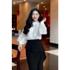 Chân váy công sở midi bigsize bút chì cách điệu vạt bèo - Giá ưu đãi 159.000₫ 6